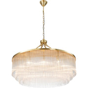 Evangeline Large 90cm 12 Light Chandelier Satin Brass
