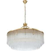 Evangeline Large 90cm 12 Light Chandelier Satin Brass