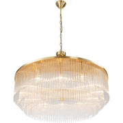 Evangeline Large 90cm 12 Light Chandelier Satin Brass