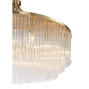 Evangeline Large 90cm 12 Light Chandelier Satin Brass