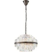 Evelyn Medium 50cm 4 Light Chandelier Antique Brass