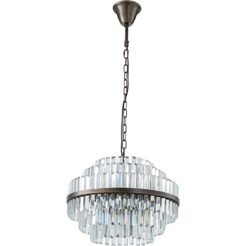 Evelyn Medium 50cm 4 Light Chandelier Antique Brass