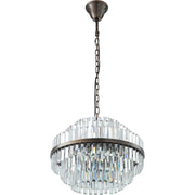 Evelyn Medium 50cm 4 Light Chandelier Antique Brass