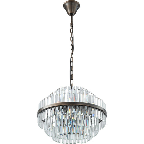 Evelyn Medium 50cm 4 Light Chandelier Antique Brass