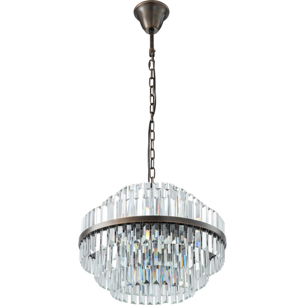 Evelyn Medium 50cm 4 Light Chandelier Antique Brass