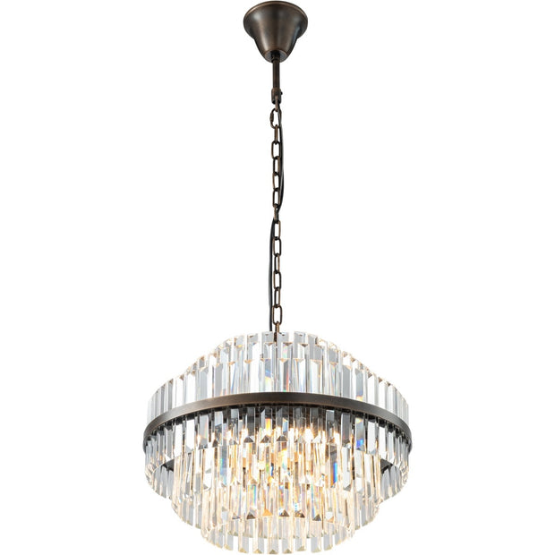Evelyn Medium 50cm 4 Light Chandelier Antique Brass