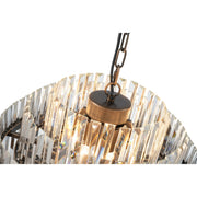 Evelyn Medium 50cm 4 Light Chandelier Antique Brass