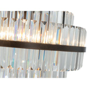 Evelyn Medium 50cm 4 Light Chandelier Antique Brass