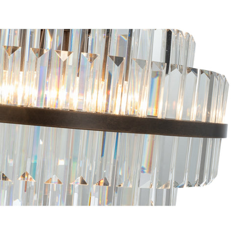 Evelyn Medium 50cm 4 Light Chandelier Antique Brass