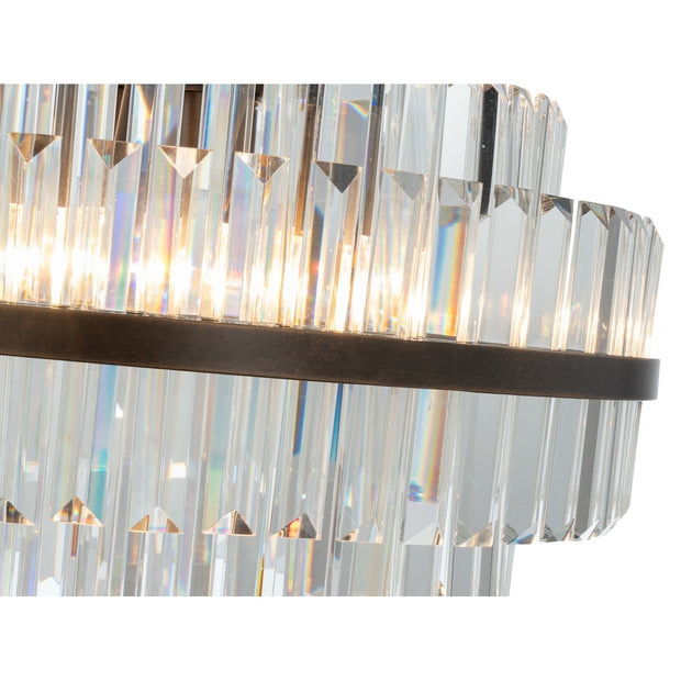 Evelyn Medium 50cm 4 Light Chandelier Antique Brass