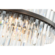 Evelyn Medium 50cm 4 Light Chandelier Antique Brass