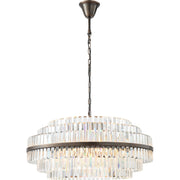 Evelyn Large 80cm 10 Light Chandelier Antique Brass