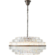 Evelyn Large 80cm 10 Light Chandelier Antique Brass