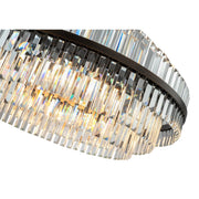 Evelyn Large 80cm 10 Light Chandelier Antique Brass