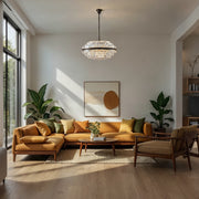 Evelyn Large 80cm 10 Light Chandelier Antique Brass