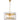 Collette 60cm 6 Light 1 Tier Chandelier Satin Brass