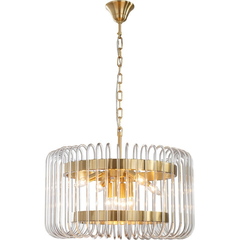 Collette 60cm 6 Light 1 Tier Chandelier Satin Brass
