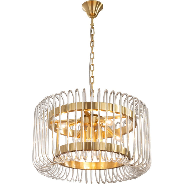 Collette 60cm 6 Light 1 Tier Chandelier Satin Brass