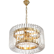 Collette 60cm 6 Light 1 Tier Chandelier Satin Brass