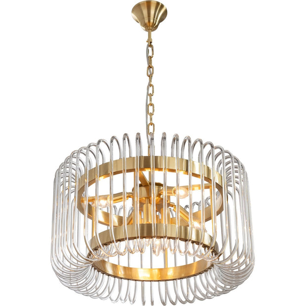Collette 60cm 6 Light 1 Tier Chandelier Satin Brass