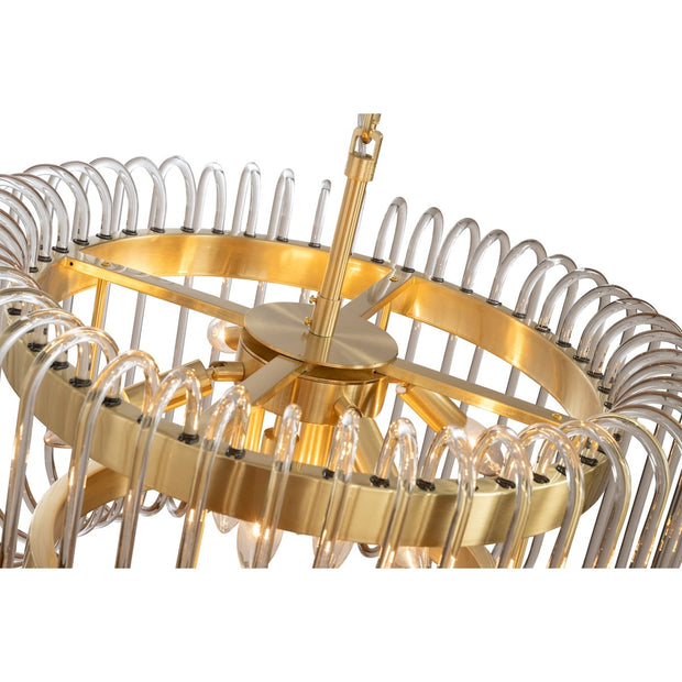 Collette 60cm 6 Light 1 Tier Chandelier Satin Brass