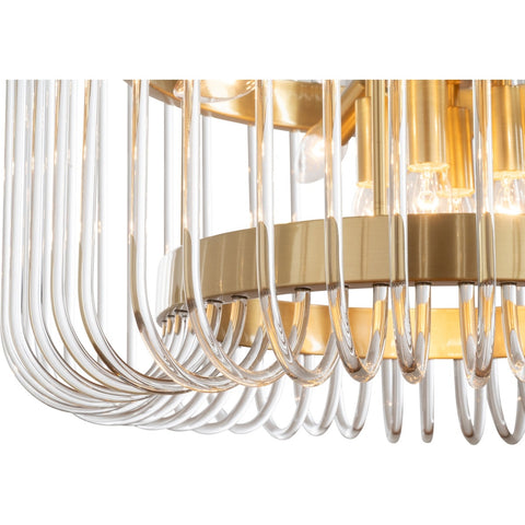 Collette 60cm 6 Light 1 Tier Chandelier Satin Brass