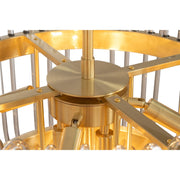 Collette 60cm 9 Light 2 Tier Chandelier Satin Brass