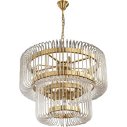 Collette 80cm 13 Light 2 Tier Chandelier Satin Brass