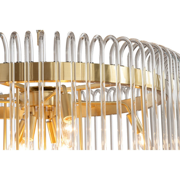 Collette 80cm 13 Light 2 Tier Chandelier Satin Brass