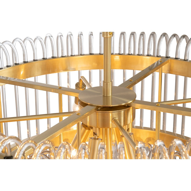 Collette 80cm 13 Light 2 Tier Chandelier Satin Brass