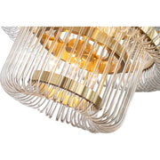 Collette 80cm 13 Light 2 Tier Chandelier Satin Brass