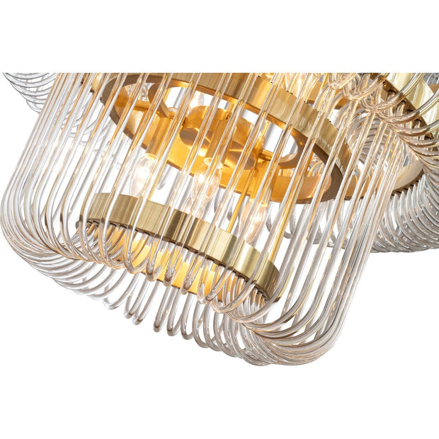 Collette 80cm 13 Light 2 Tier Chandelier Satin Brass