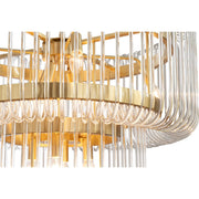 Collette 80cm 13 Light 2 Tier Chandelier Satin Brass