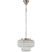 Calista Small 32cm 4 Light 2 Tier Chandelier Brushed Nickel