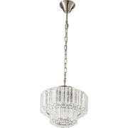 Calista Small 32cm 4 Light 2 Tier Chandelier Brushed Nickel