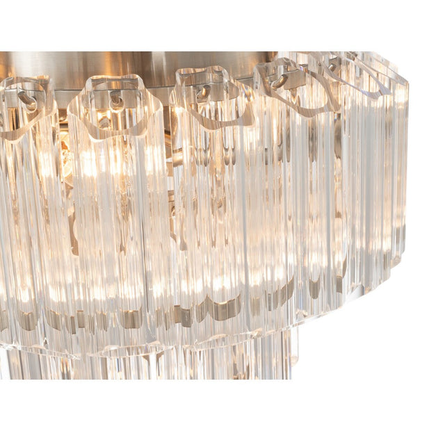 Calista Small 32cm 4 Light 2 Tier Chandelier Brushed Nickel