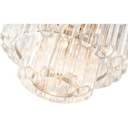 Calista Small 32cm 4 Light 2 Tier Chandelier Brushed Nickel