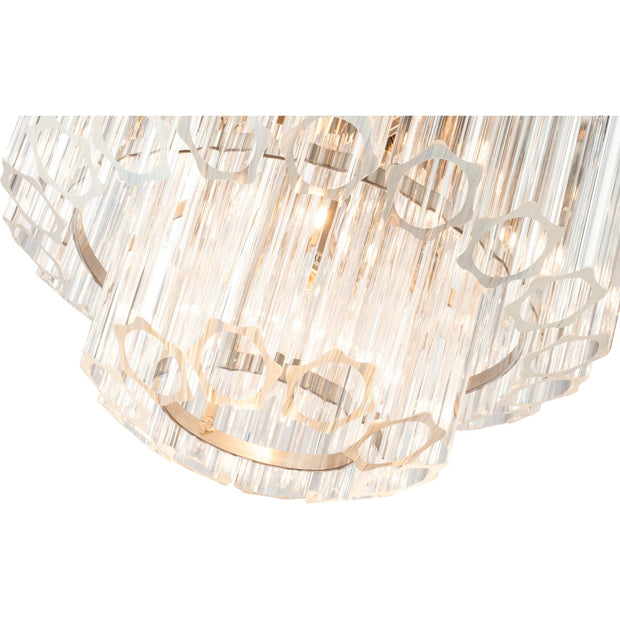Calista Small 32cm 4 Light 2 Tier Chandelier Brushed Nickel
