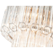 Calista Small 32cm 4 Light 2 Tier Chandelier Brushed Nickel