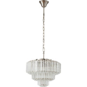 Calista Medium 42cm 5 Light 3 Tier Chandelier Brushed Nickel