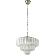Calista Medium 42cm 5 Light 3 Tier Chandelier Brushed Nickel