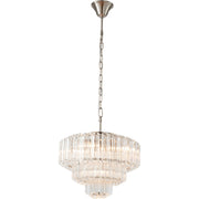Calista Medium 42cm 5 Light 3 Tier Chandelier Brushed Nickel