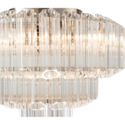 Calista Medium 42cm 5 Light 3 Tier Chandelier Brushed Nickel
