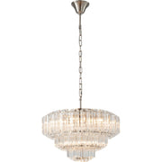 Calista Large 50cm 7 Light 3 Tier Chandelier Brushed Nickel