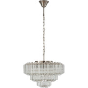 Calista Large 50cm 7 Light 3 Tier Chandelier Brushed Nickel