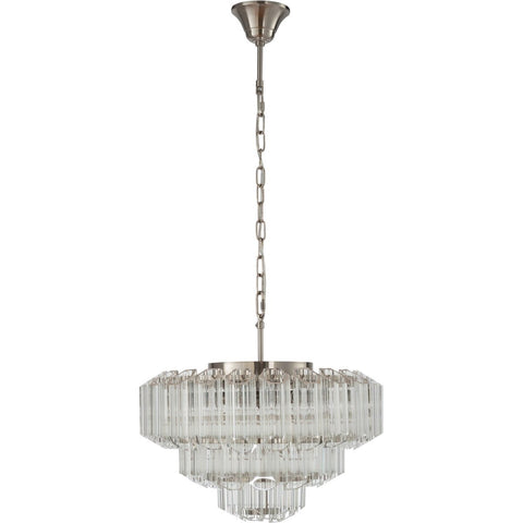 Calista Large 50cm 7 Light 3 Tier Chandelier Brushed Nickel
