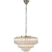 Calista Large 50cm 7 Light 3 Tier Chandelier Brushed Nickel