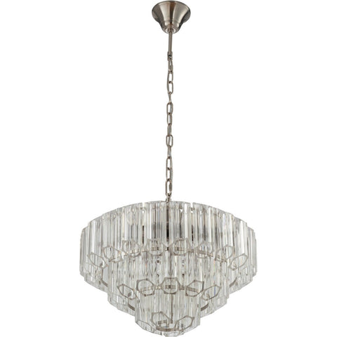 Calista Large 50cm 7 Light 3 Tier Chandelier Brushed Nickel