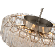 Calista Large 50cm 7 Light 3 Tier Chandelier Brushed Nickel