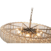 Calista Extra Large 85cm 12 Light 5 Tier Chandelier, Brushed Nickel